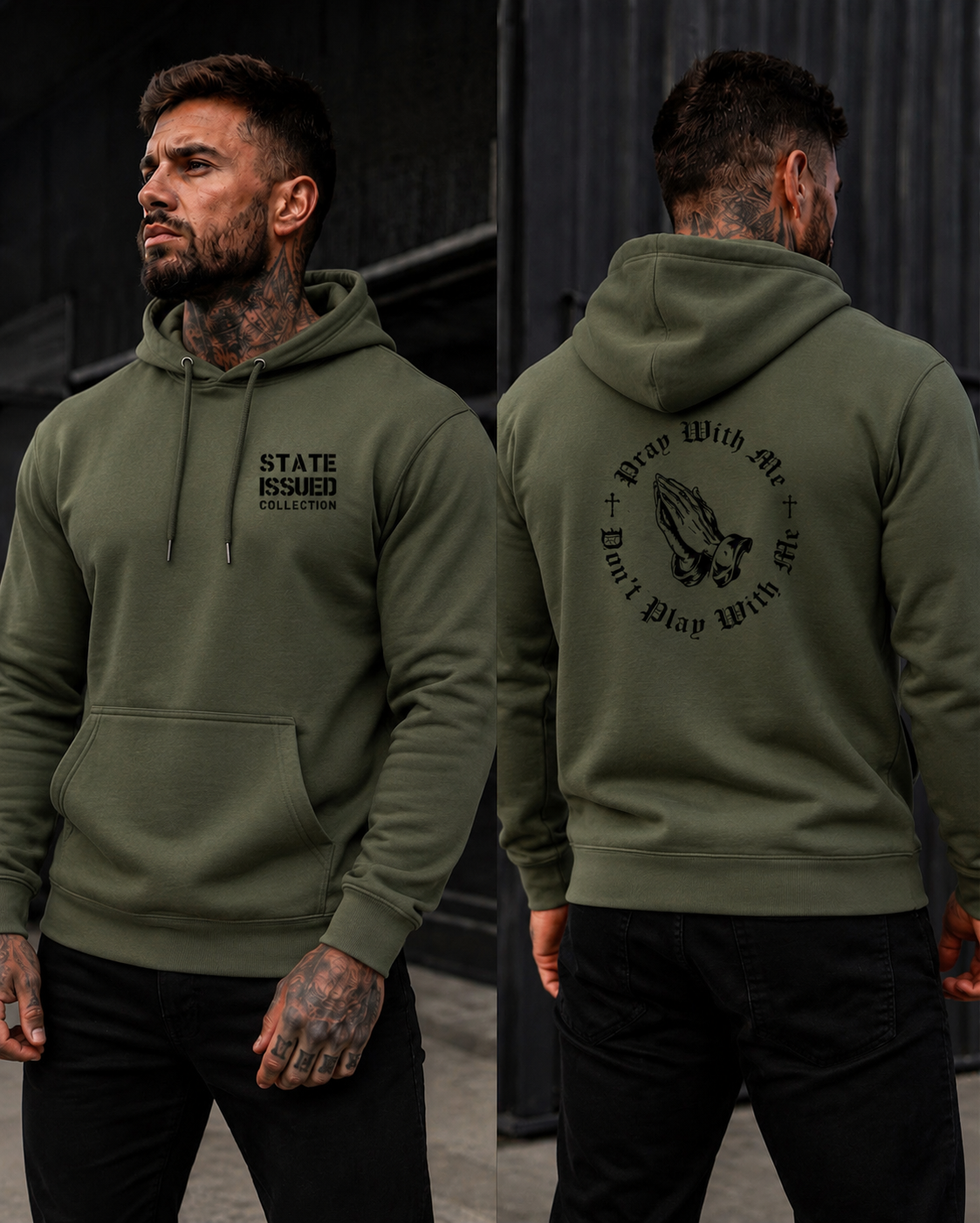 State Issued Collection "Pray With Me" Hoodie