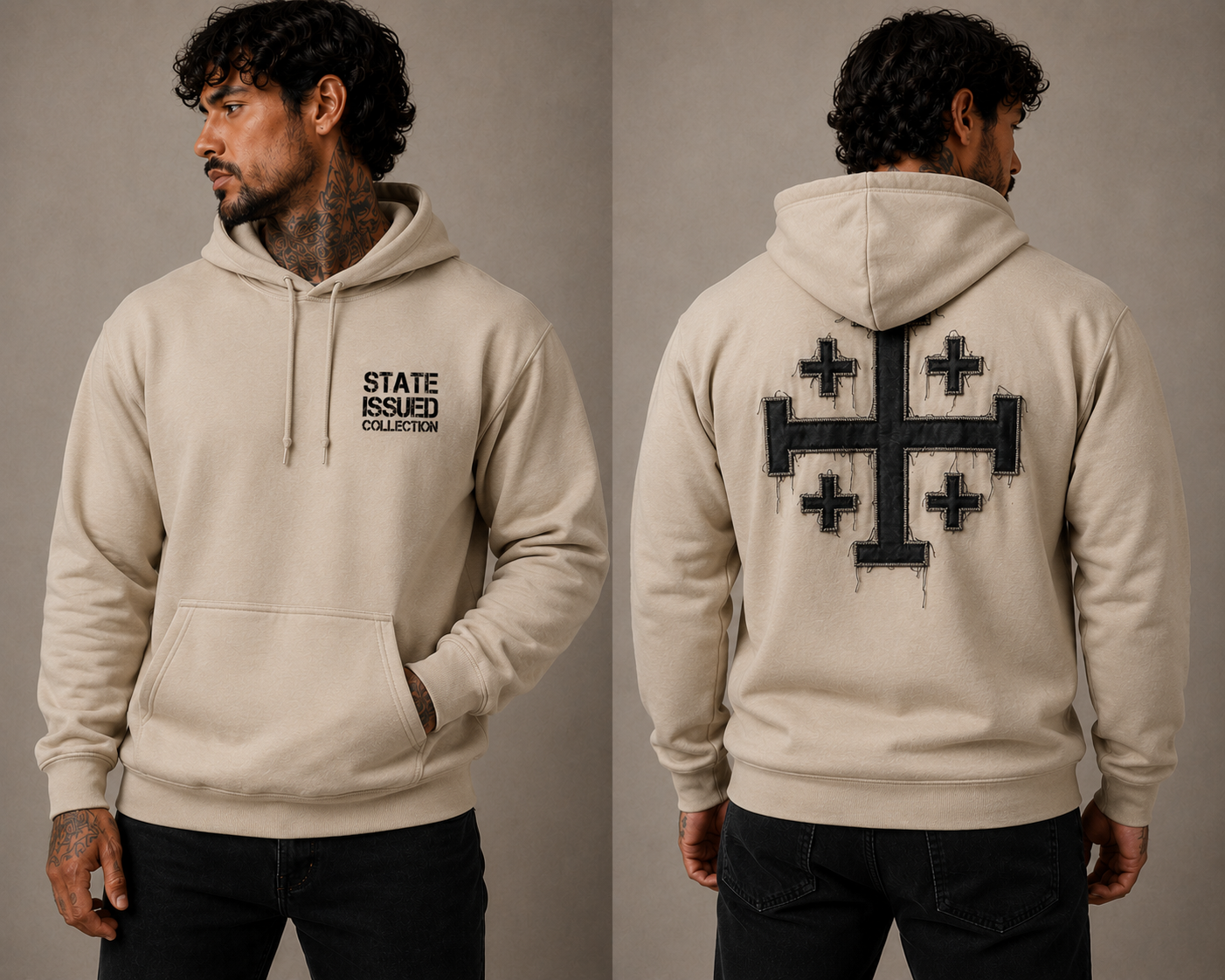 State Issued Collection "Jerusalem Cross"  Hoodie