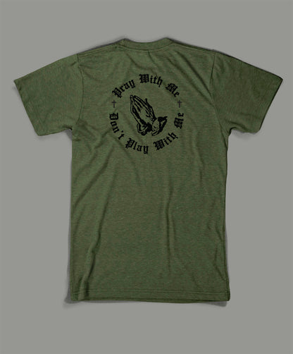 State Issued Collection "Pray With Me" Green Fitted T-shirt