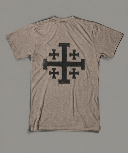 State Issued Collection "Jerusalem Cross" Sand Fitted T-shirt