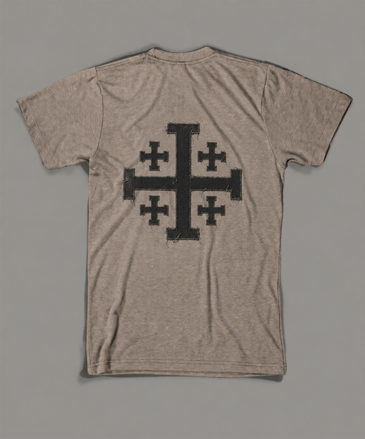 State Issued Collection "Jerusalem Cross" Sand Fitted T-shirt