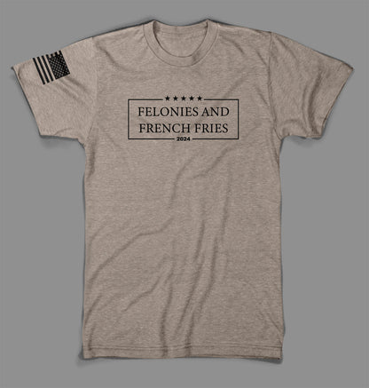 State Issued Collection "French Fries" Sand Fitted T-shirt