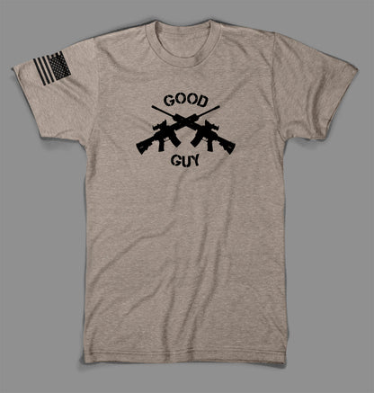 State Issued Collection "Good Guy" Sand Fitted T-shirt