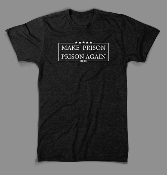 Hector Bravo "MAKE PRISON PRISON AGAIN" Black Fitted T-shirt