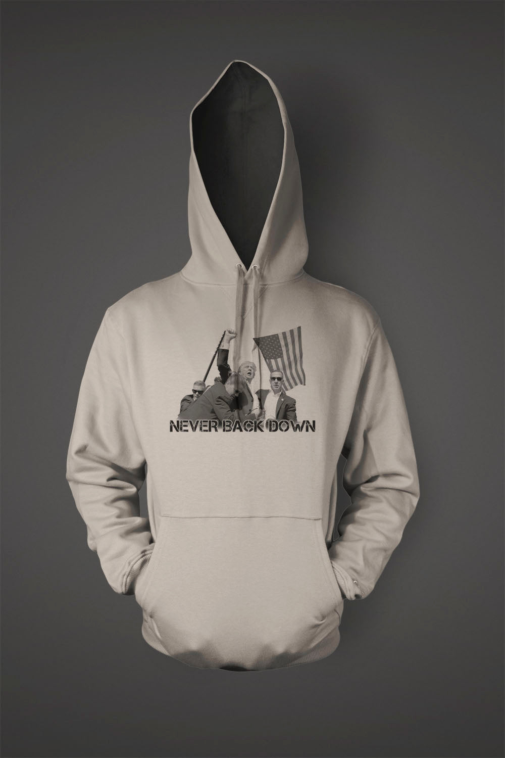 State Issued Collection "Never Back Down"  Hoodie