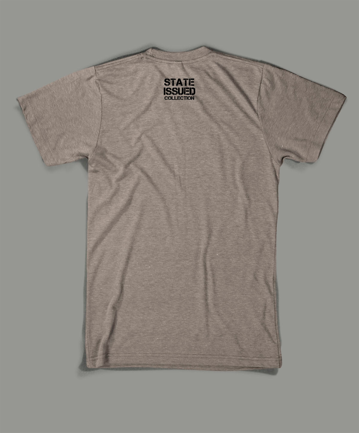 State Issued Collection "Never Back Down" Sand Fitted T-shirt