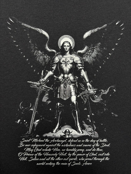 Hector Bravo "Saint Micheal" Black Fitted T-shirt