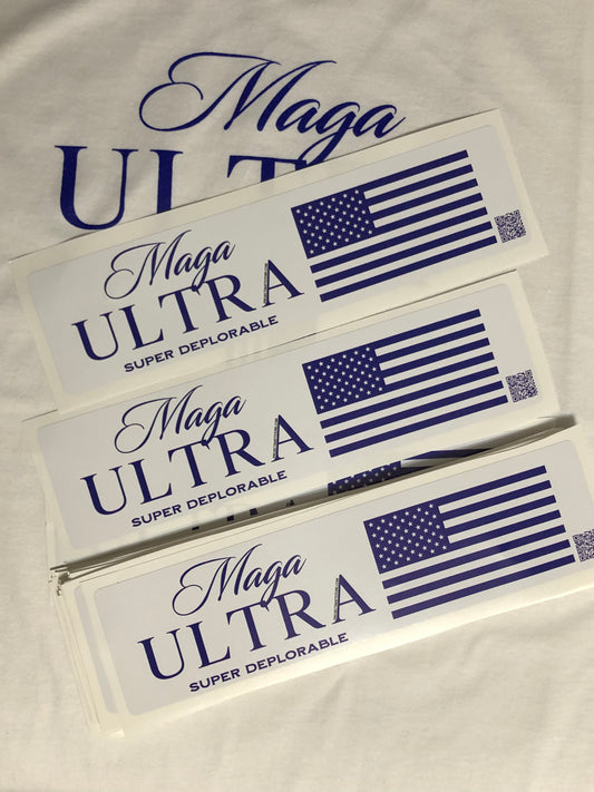 MAGA Ultra Bumper sticker 3 pack