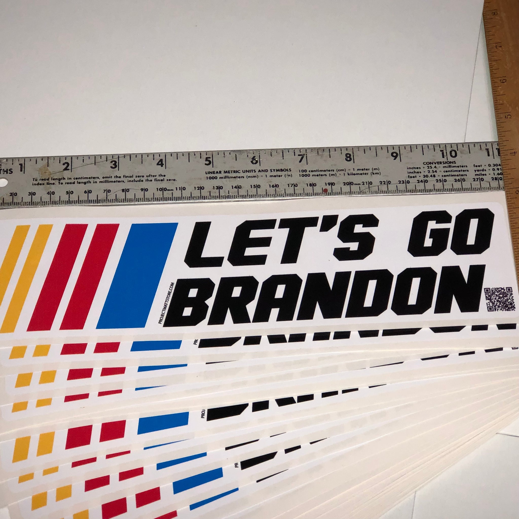 Let's Go Brandon Bumper Sticker 3 Pack – Project Matt Collection